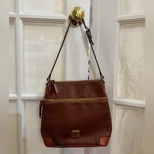 Dooney & Bourke Rich Brown Pebble Grain Shoulder Bag